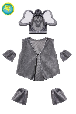 SET ELEFANTE TESTA + GILLET+ POLSINO + SCALDAMUSCOLI